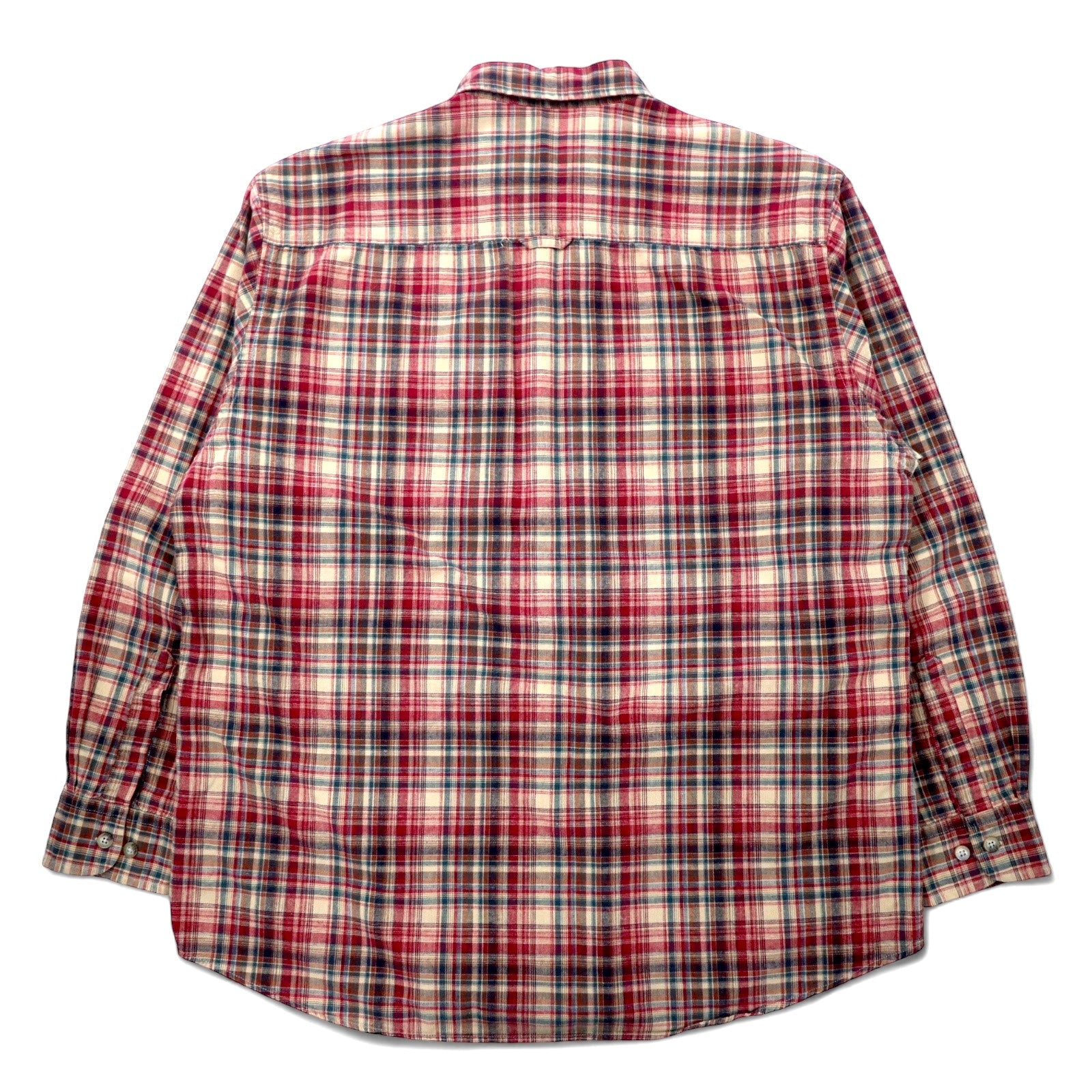 PENDLETON Camicia in flanella XL, rossa a quadri, cotone HIKER SHIRT