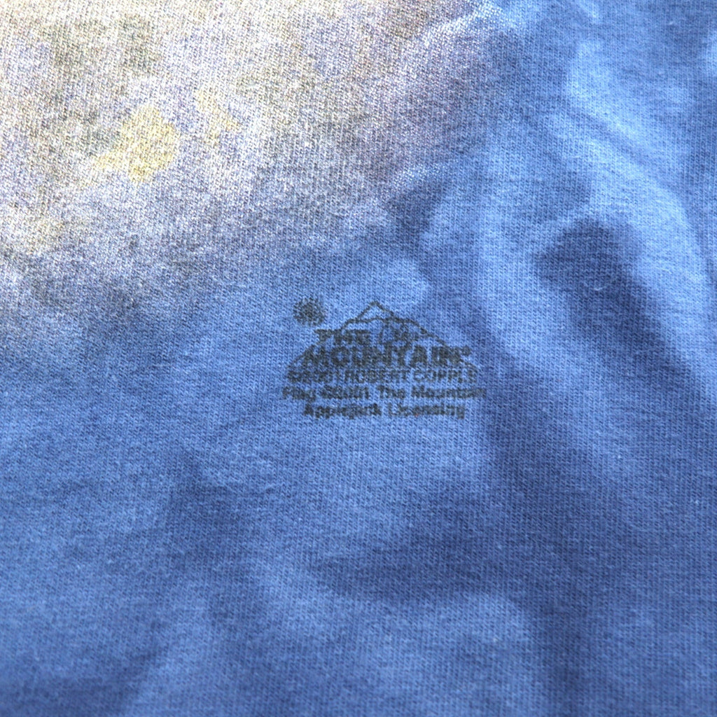 THE MOUNTAIN T-shirt a maniche lunghe XXL blu navy Stati Uniti tie-dye Bandiera americana Aquila Prodotto in Messico