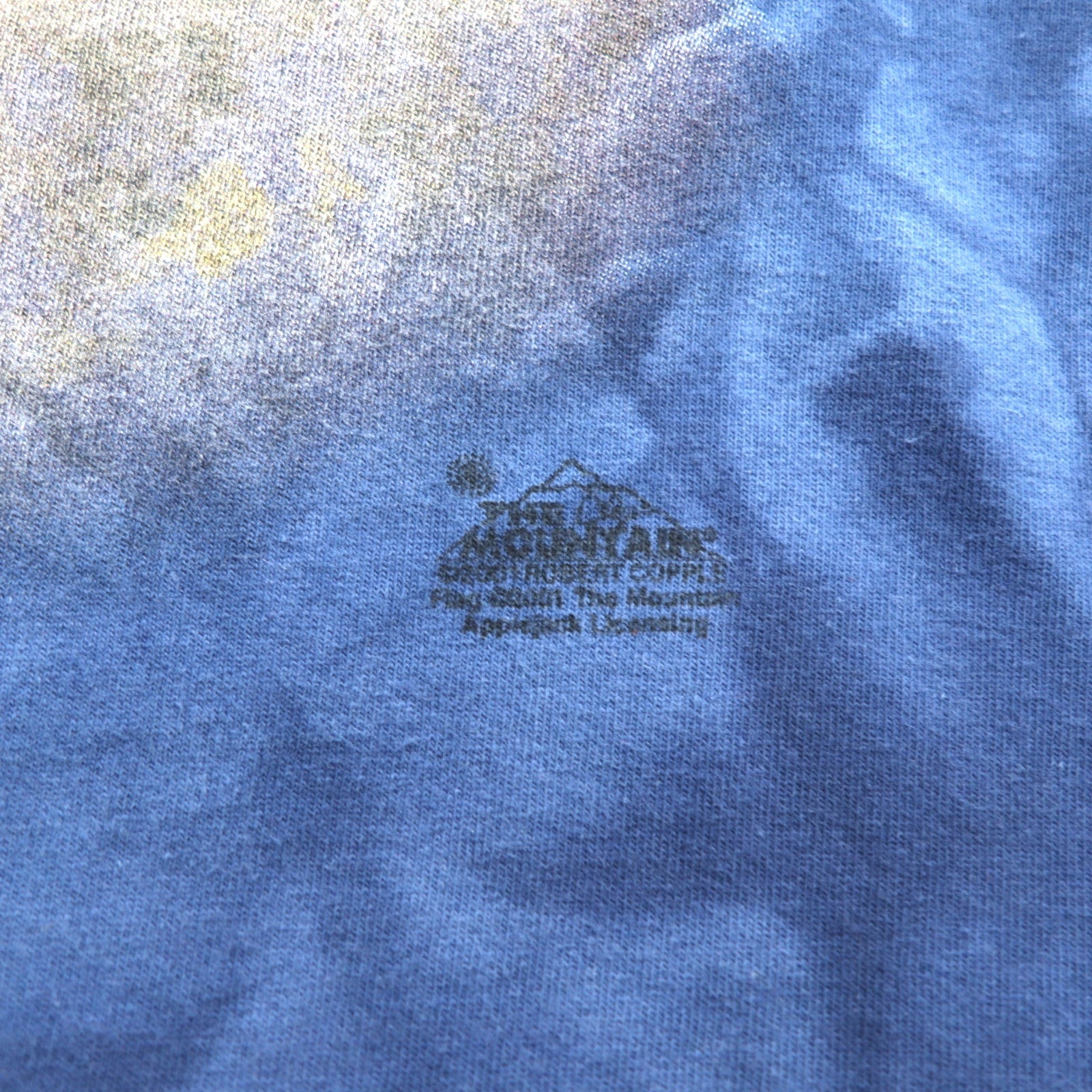 THE MOUNTAIN T-shirt a maniche lunghe XXL blu navy Stati Uniti tie-dye Bandiera americana Aquila Prodotto in Messico