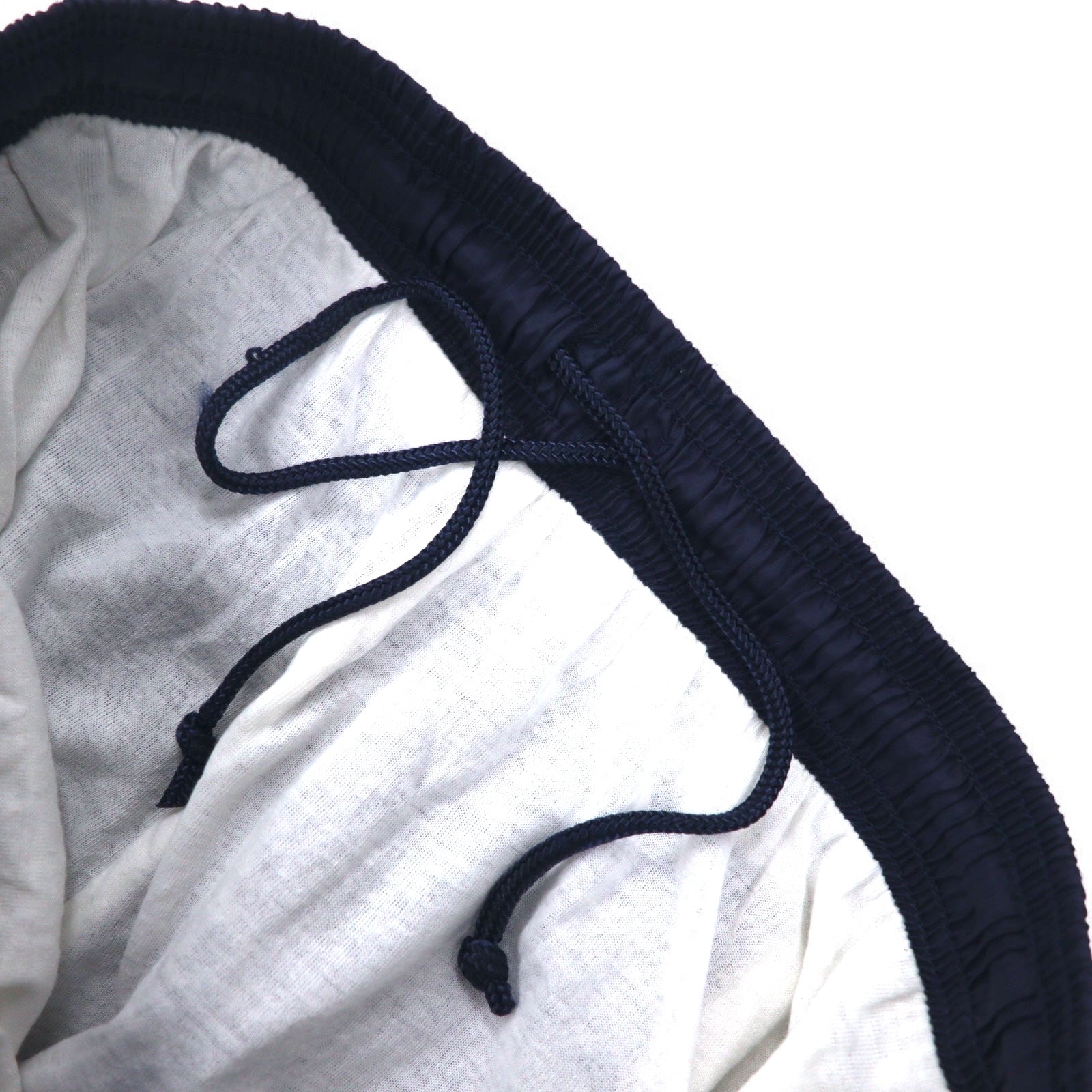 Reebok Anni '90 Pantaloni della tuta in nylon Tuta L Blu navy Logo Vector ricamato Spacco Cerniera sull'orlo