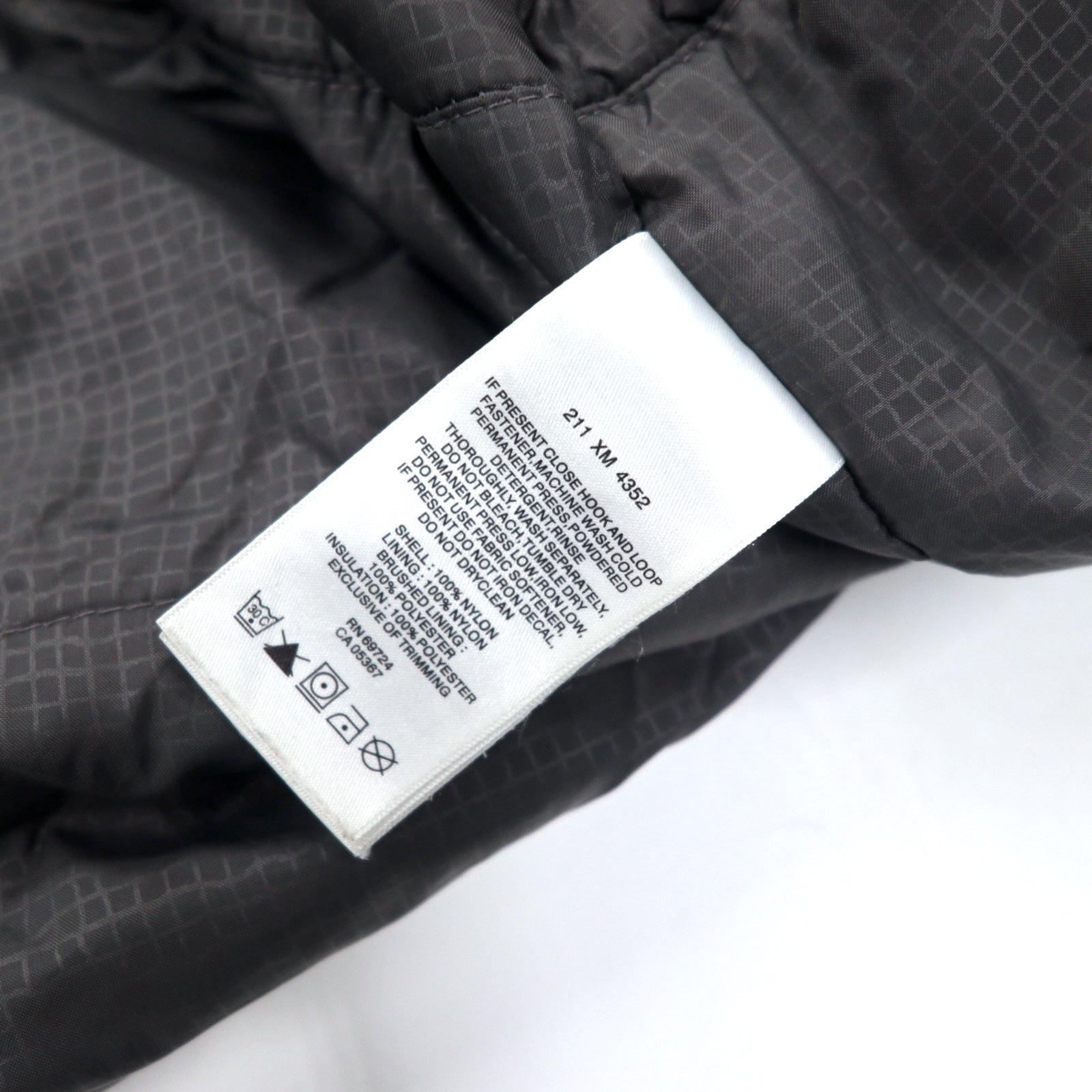 Giacca imbottita Columbia XXL grigia in nylon impermeabile con cappuccio ripiegabile, taglia grande XM4352