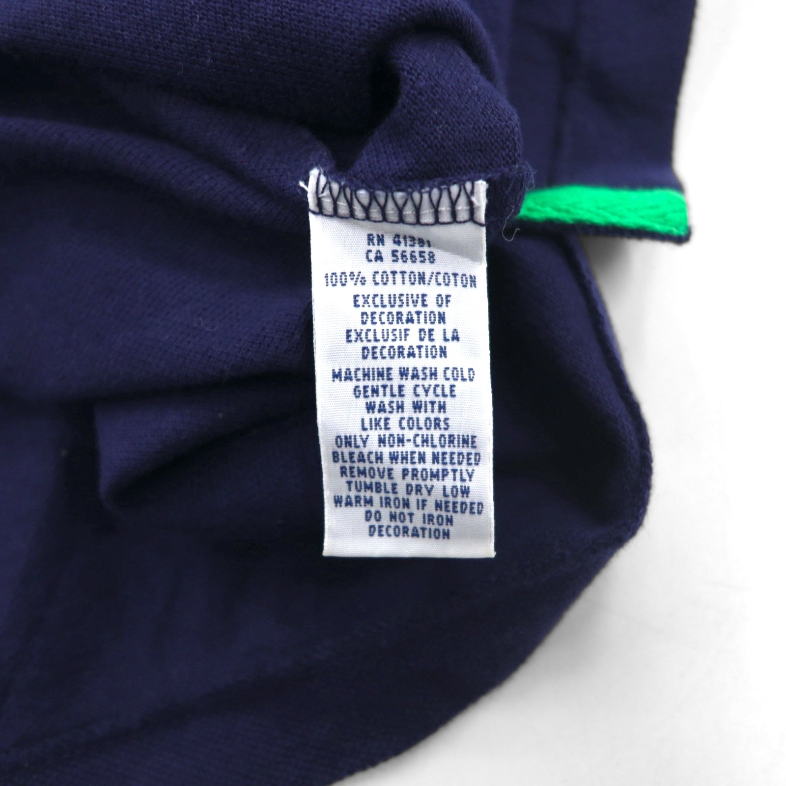 POLO RALPH LAUREN Polo in piqué, taglia XL, blu navy, cotone, ricamo, Big Pony, bandiera USA