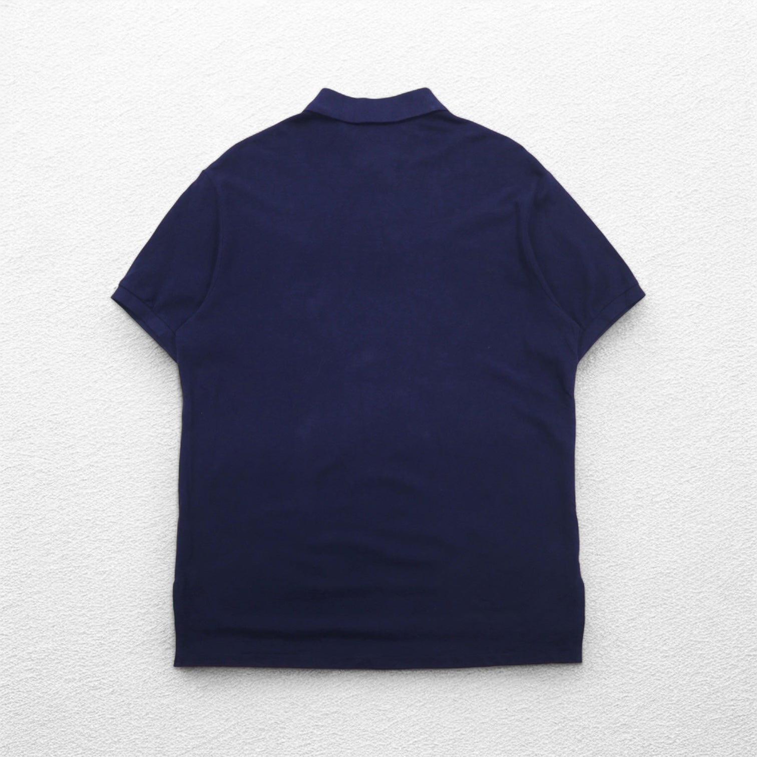 POLO RALPH LAUREN Polo in piqué, taglia XL, blu navy, cotone, ricamo, Big Pony, bandiera USA