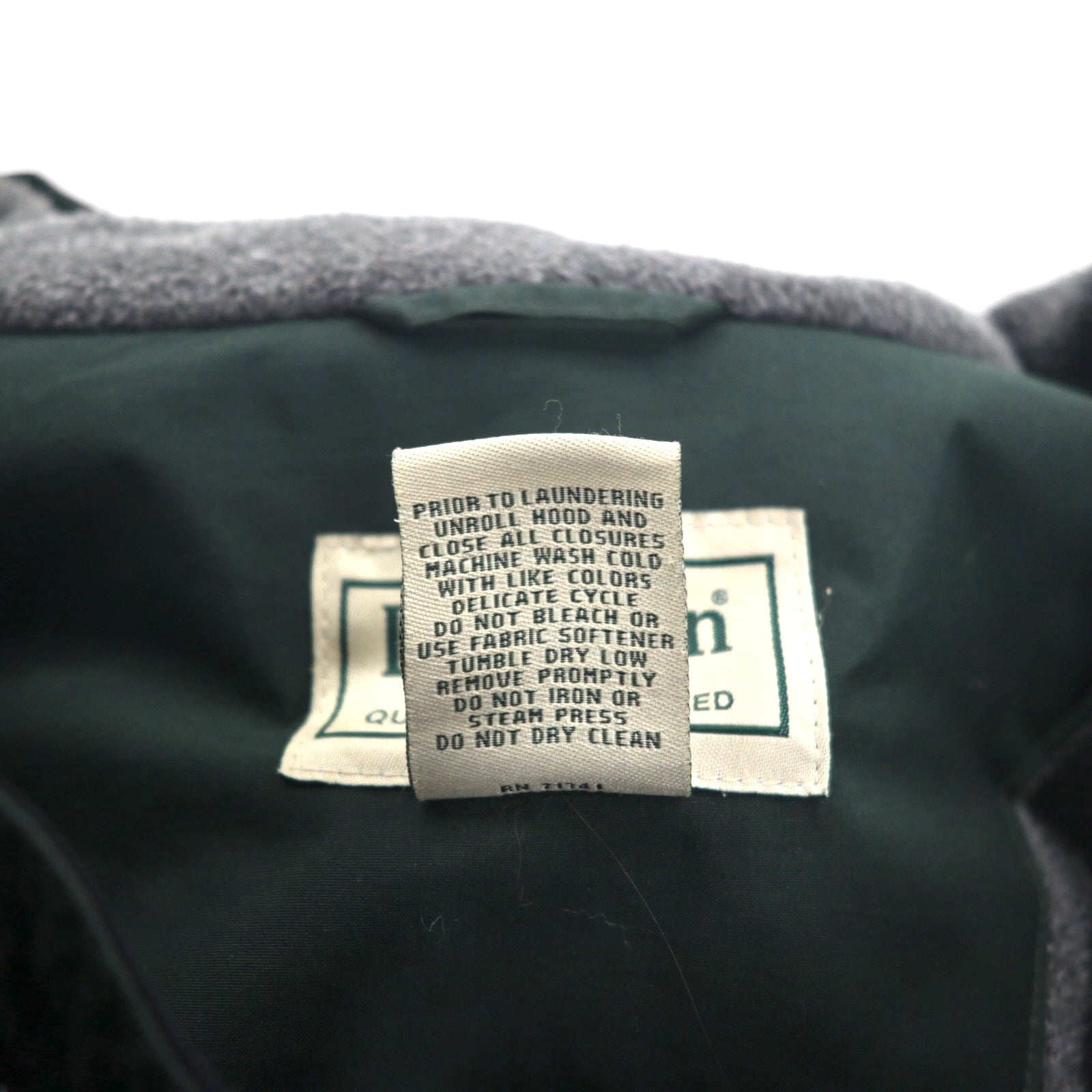 L.L.Bean 防水 マウンテンパーカー 中綿 フリースライナー XL グリーン Thinsulate フード収納 DCY5