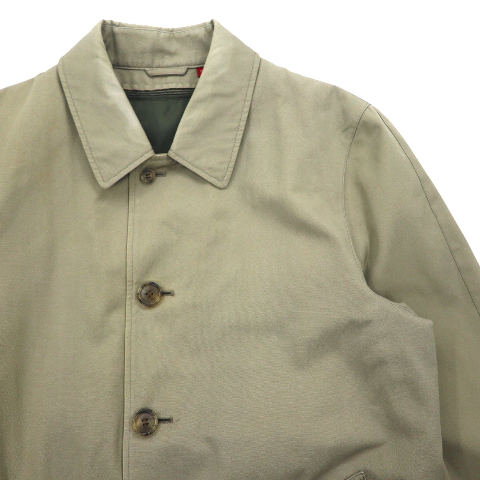 D'URBAN anni '80 trench coat a collo alto M beige con fodera rimovibile e cintura, prodotto in Giappone.
