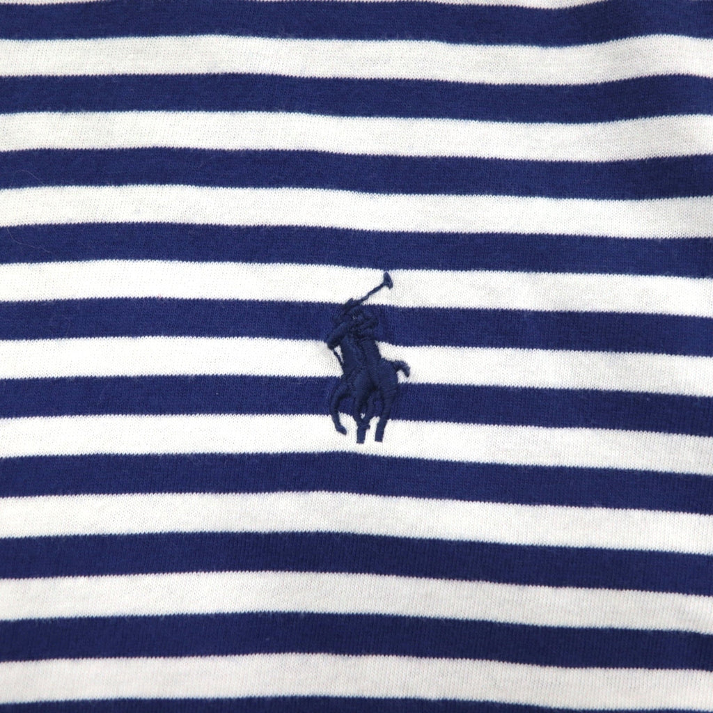 POLO RALPH LAUREN ボーダー Tシャツ L ネイビー ホワイト コットン スモールポニー刺繍
