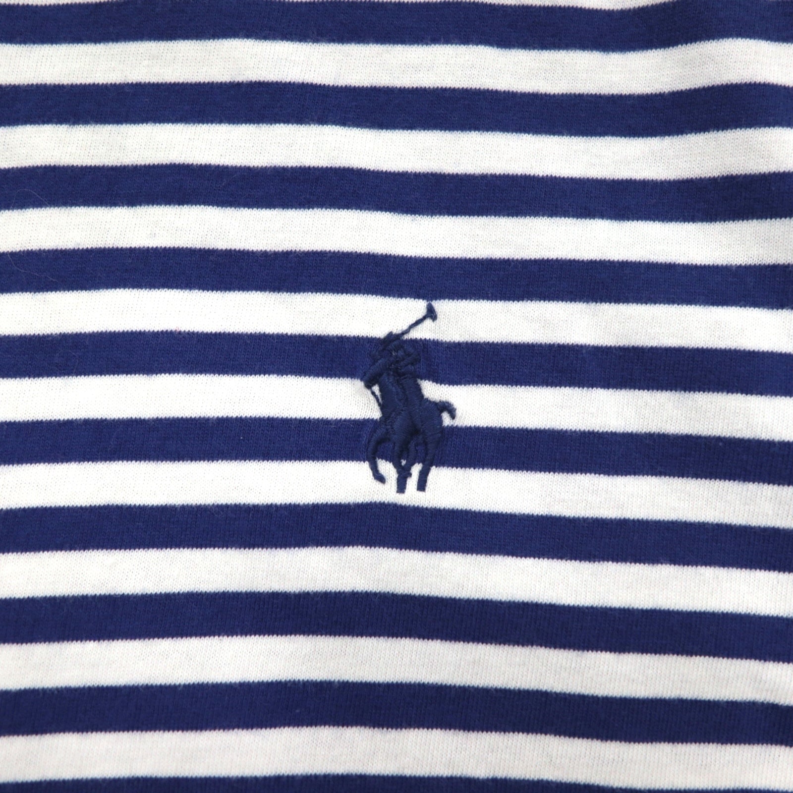 POLO RALPH LAUREN ボーダー Tシャツ L ネイビー ホワイト コットン スモールポニー刺繍