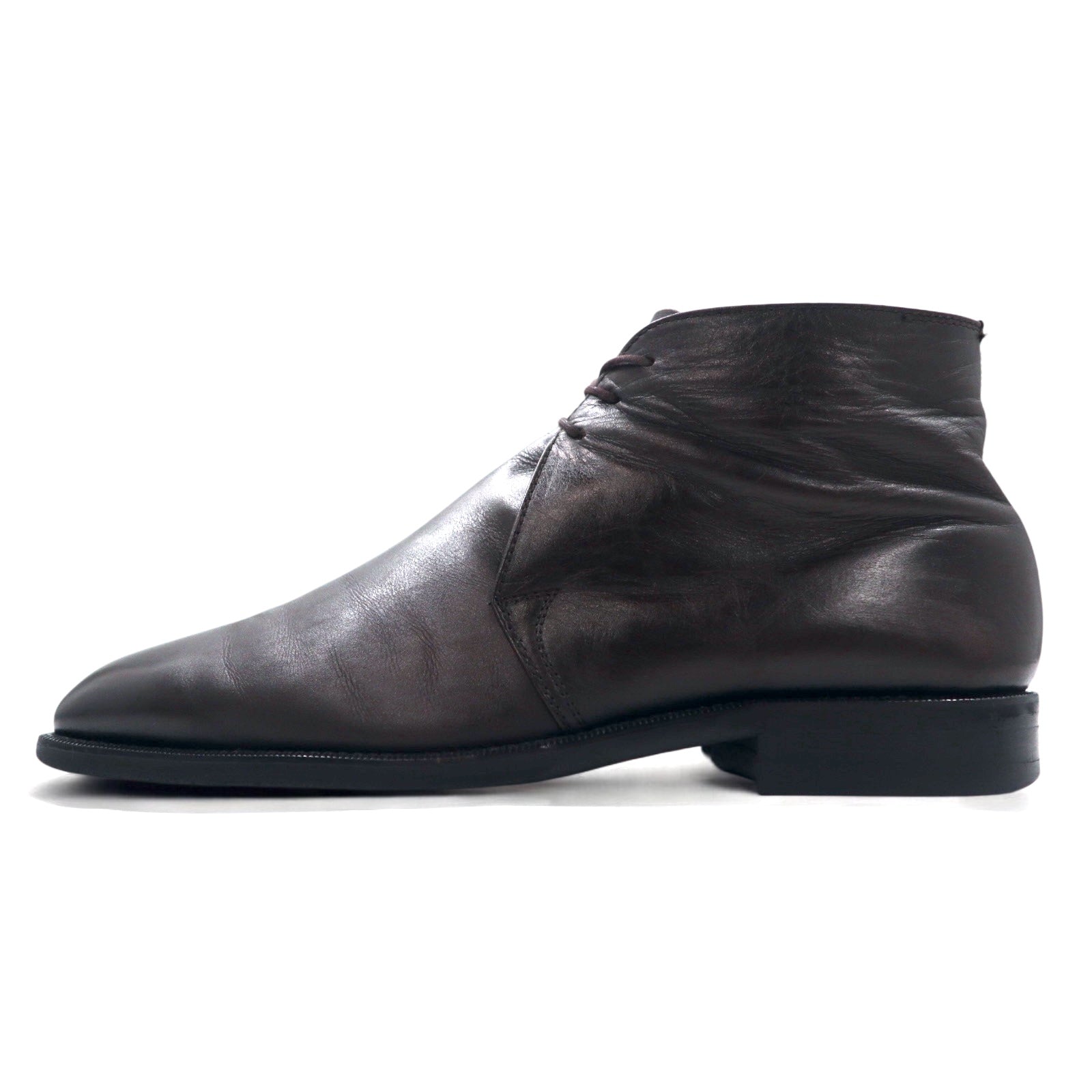 BURBERRY stivaletti chukka alla caviglia 27cm marrone pelle BU1520