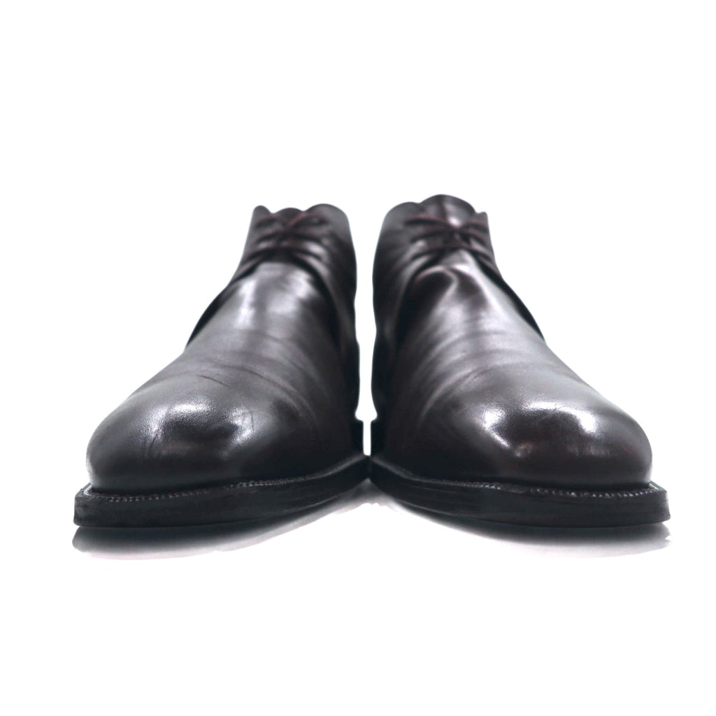 BURBERRY stivaletti chukka alla caviglia 27cm marrone pelle BU1520
