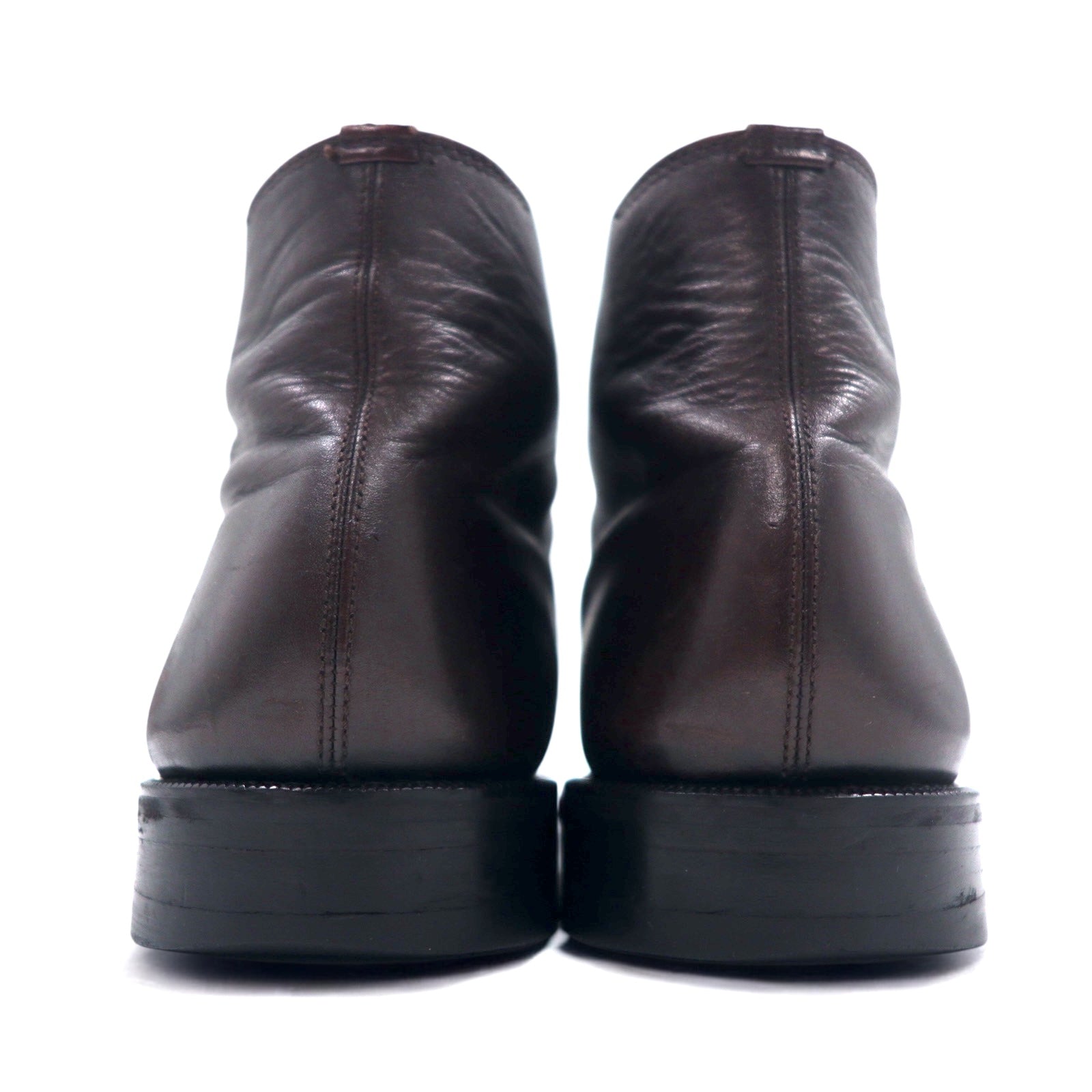 BURBERRY stivaletti chukka alla caviglia 27cm marrone pelle BU1520