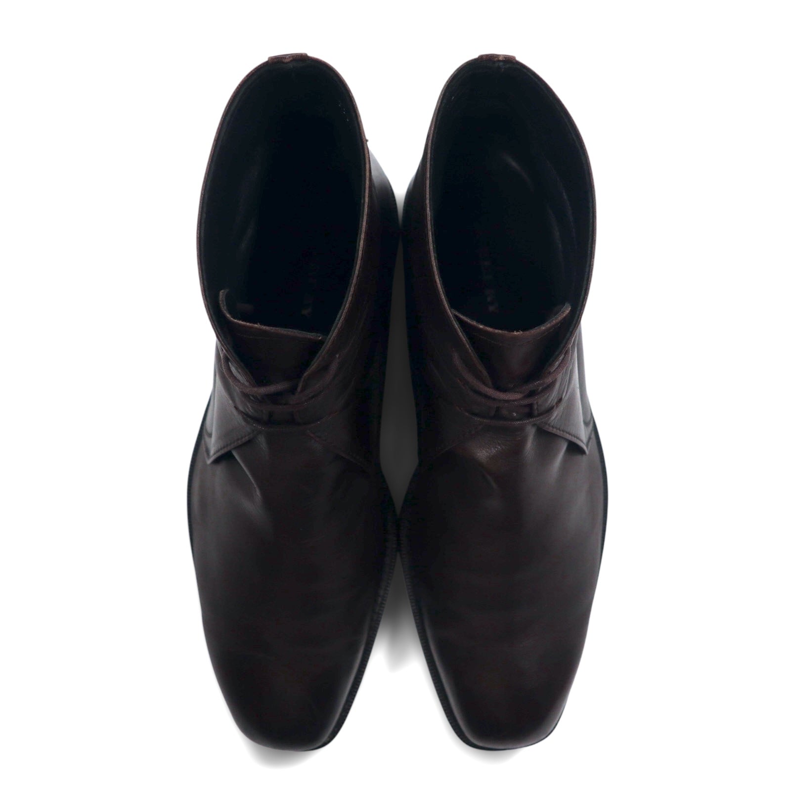 BURBERRY stivaletti chukka alla caviglia 27cm marrone pelle BU1520