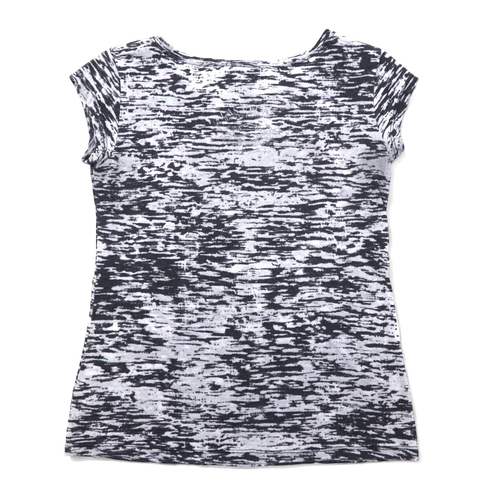 T-shirt HARLEY DAVIDSON con stampa logo, maniche a pipistrello, taglia L, grigio, cotone, fantasia all-over