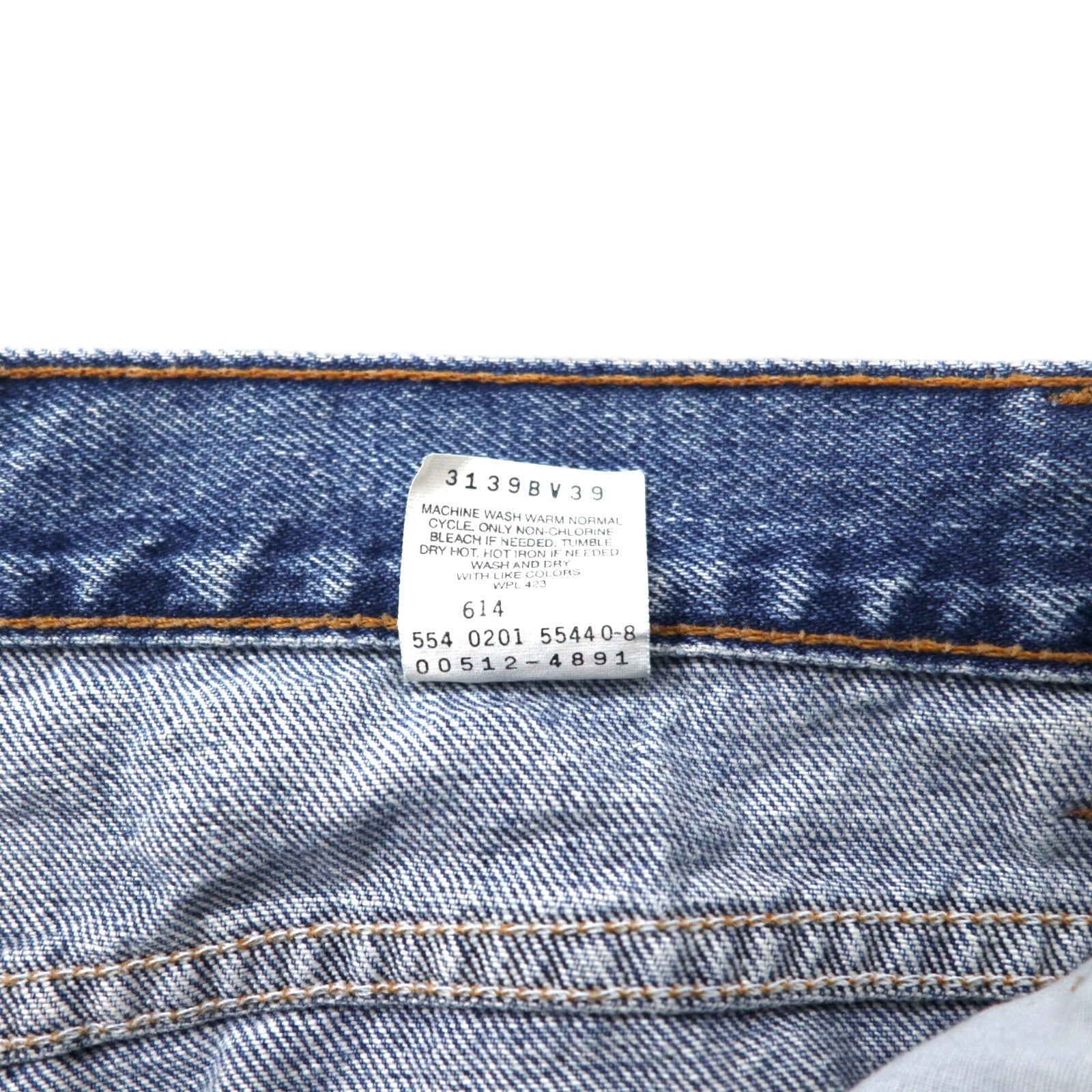 Levi's USA 00s Jeans slim fit tapered 36 blu cotone SLIM FIT 00512-4891