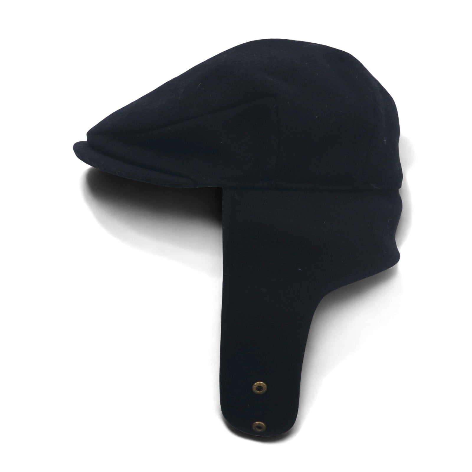 override Berretto da caccia con paraorecchie, 59 cm, nero, in lana, con risvolti per le orecchie, fodera a quadri scozzesi 888790650