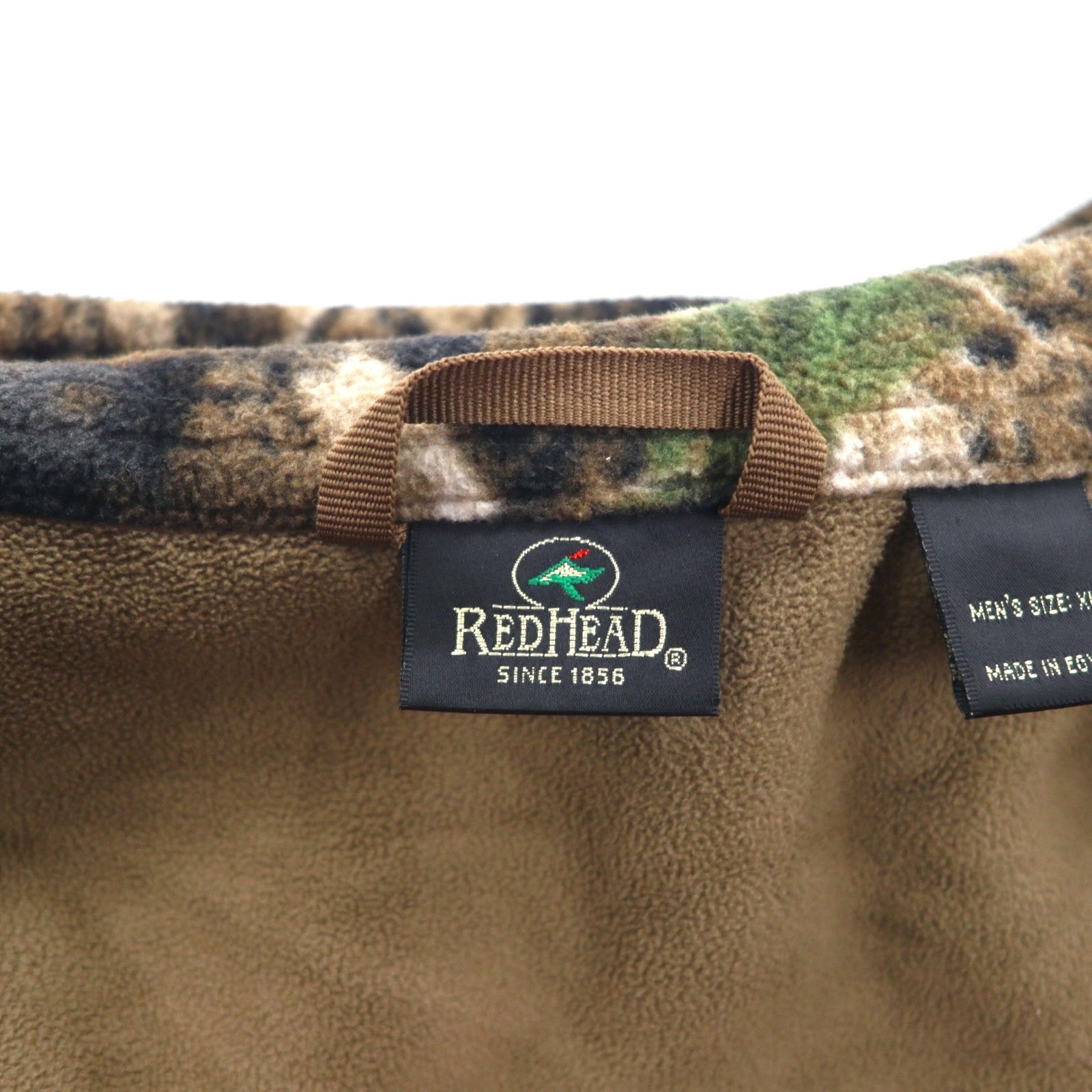 RED HEAD リアルツリーカモ フリースジャケット XL カーキ WINDPROOF 撥水 ジップアップ