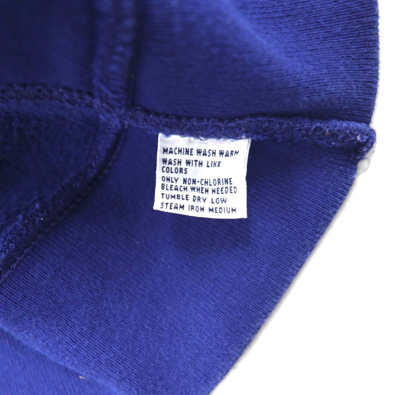 Ralph Lauren anni '90 felpa Reverse Weave XL blu con ricamo piccolo pony taglia oversize