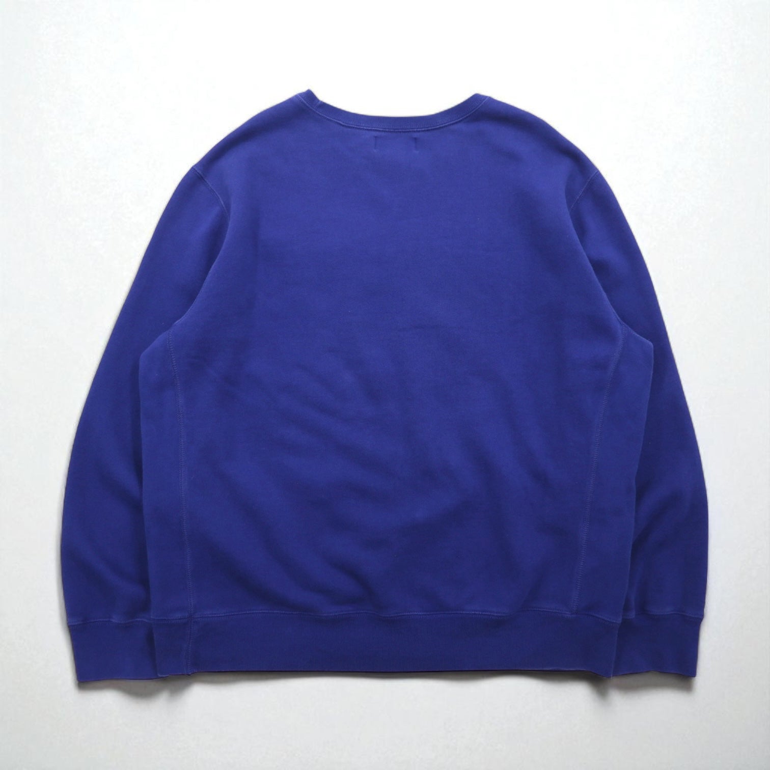 Ralph Lauren anni '90 felpa Reverse Weave XL blu con ricamo piccolo pony taglia oversize