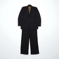 80s Japan Vintage 2-Piece Suits Ando Anni '80, Made in Japan, Completo abito (giacca e pantalone) L, Marrone, Lana