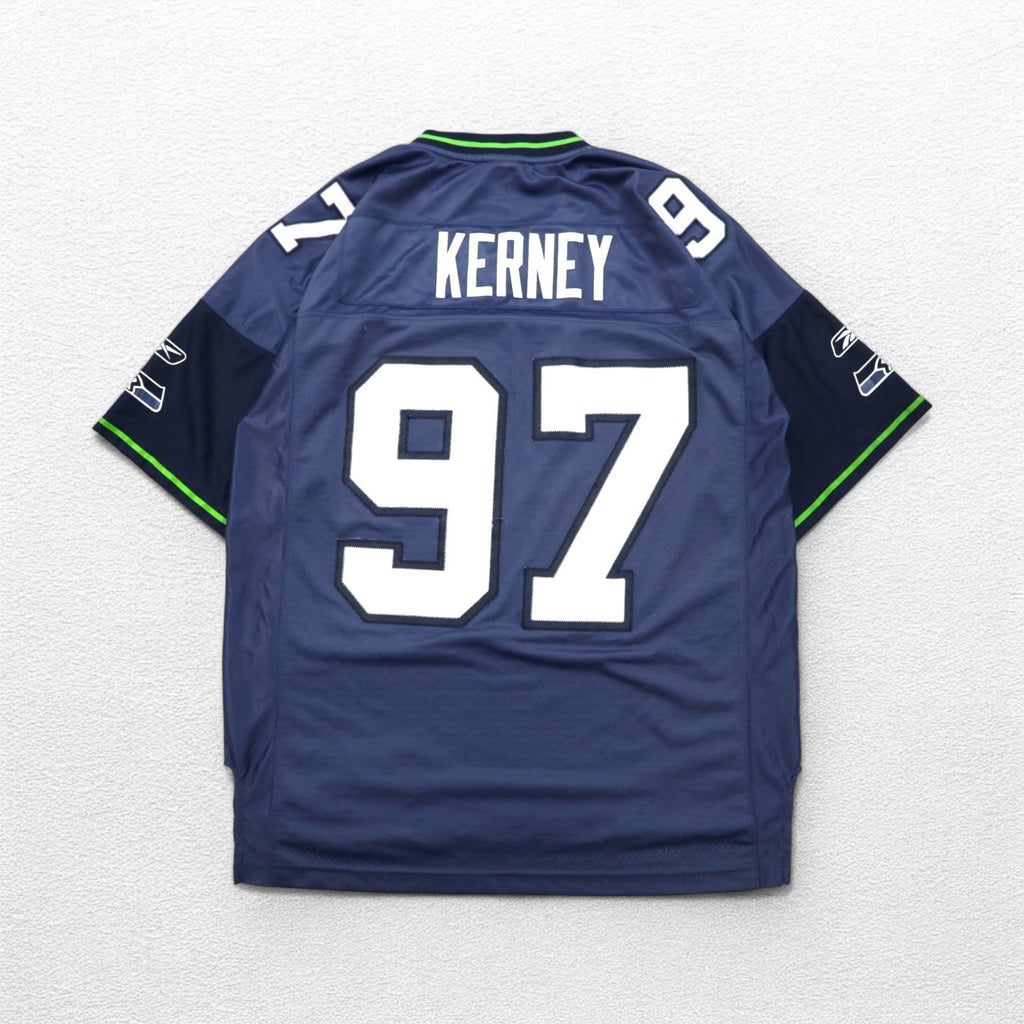 REEBOK Maglia da gioco L Blu navy Poliestere Numerata NFL SEATTLE SEAHAWKS Uniforme da football
