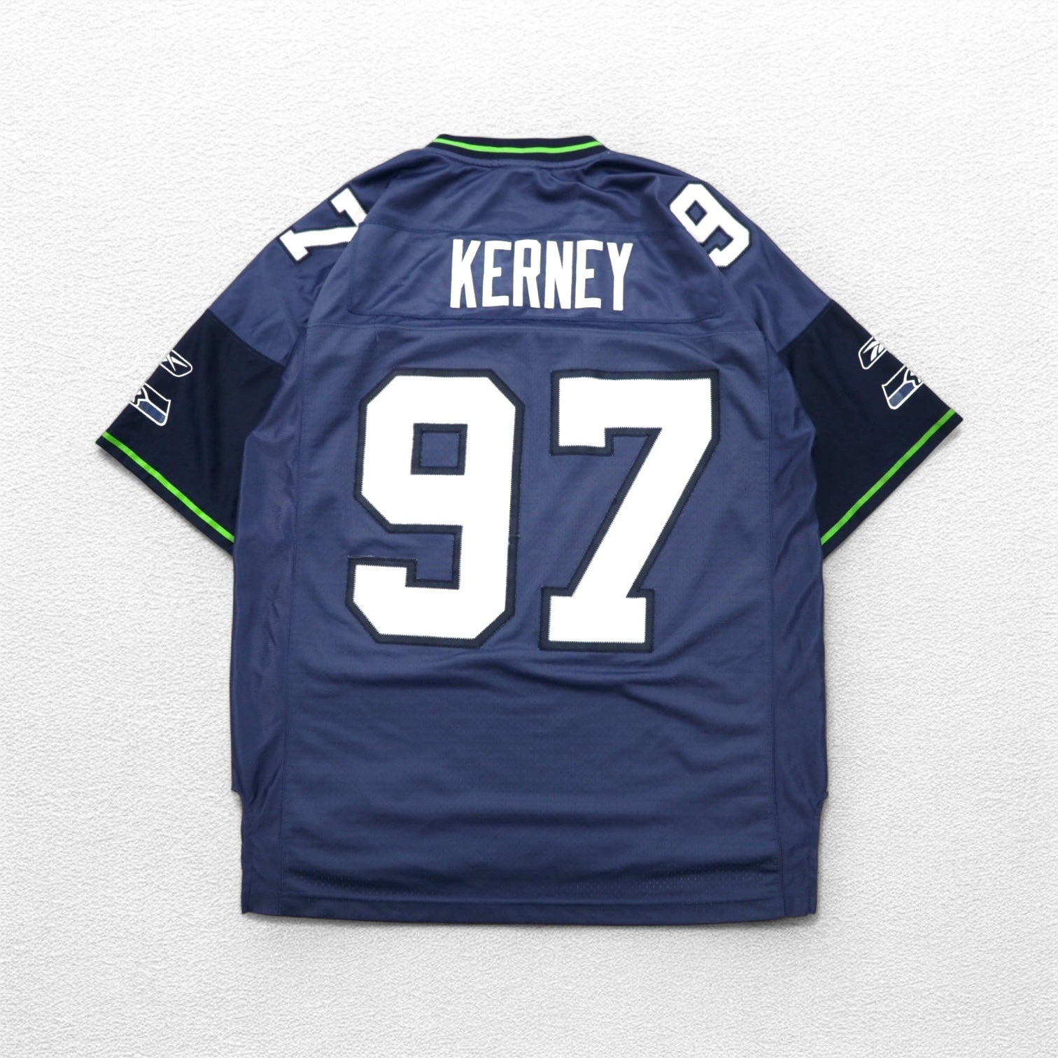 REEBOK Maglia da gioco L Blu navy Poliestere Numerata NFL SEATTLE SEAHAWKS Uniforme da football