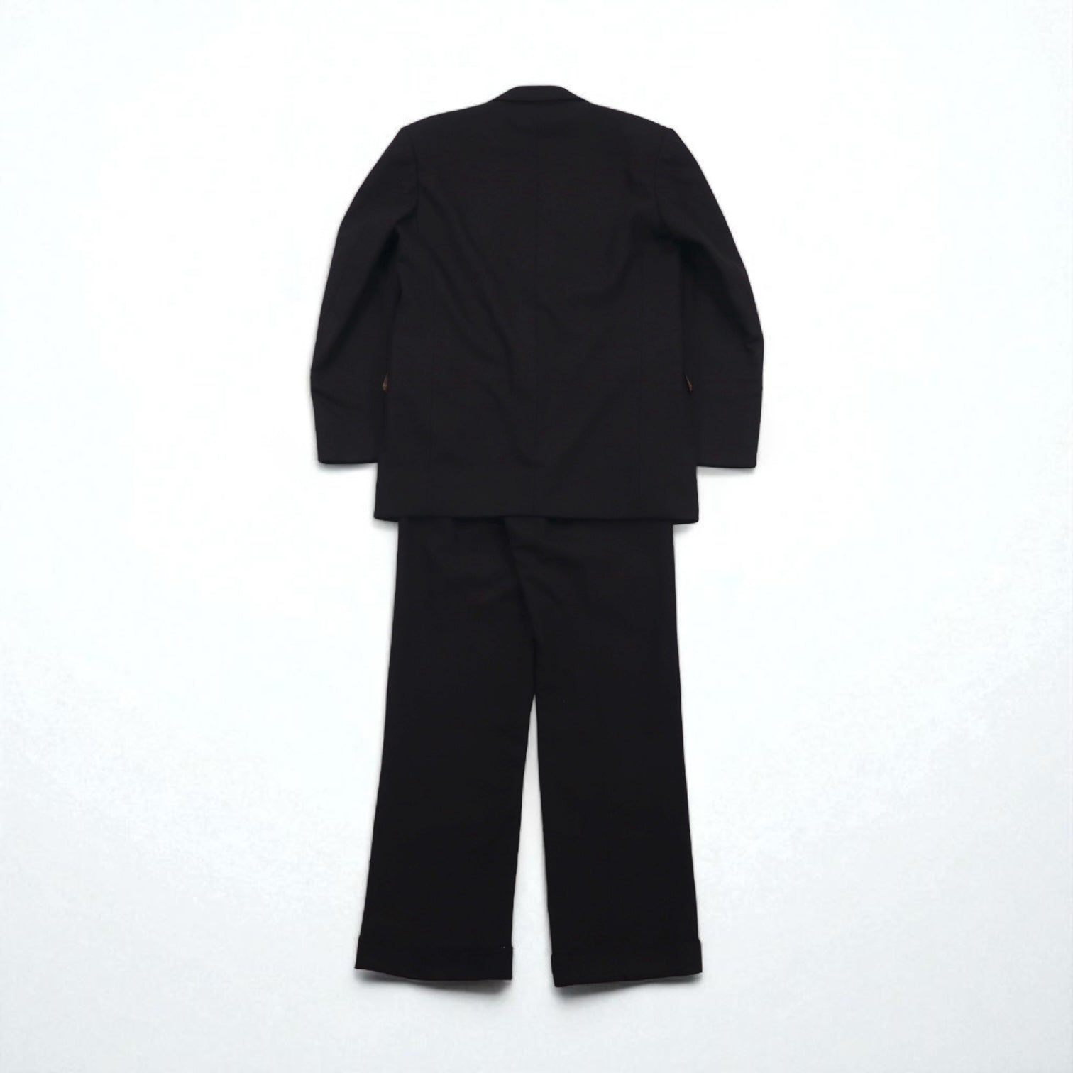 80s Japan Vintage 2-Piece Suits Ando Anni '80, Made in Japan, Completo abito (giacca e pantalone) L, Marrone, Lana