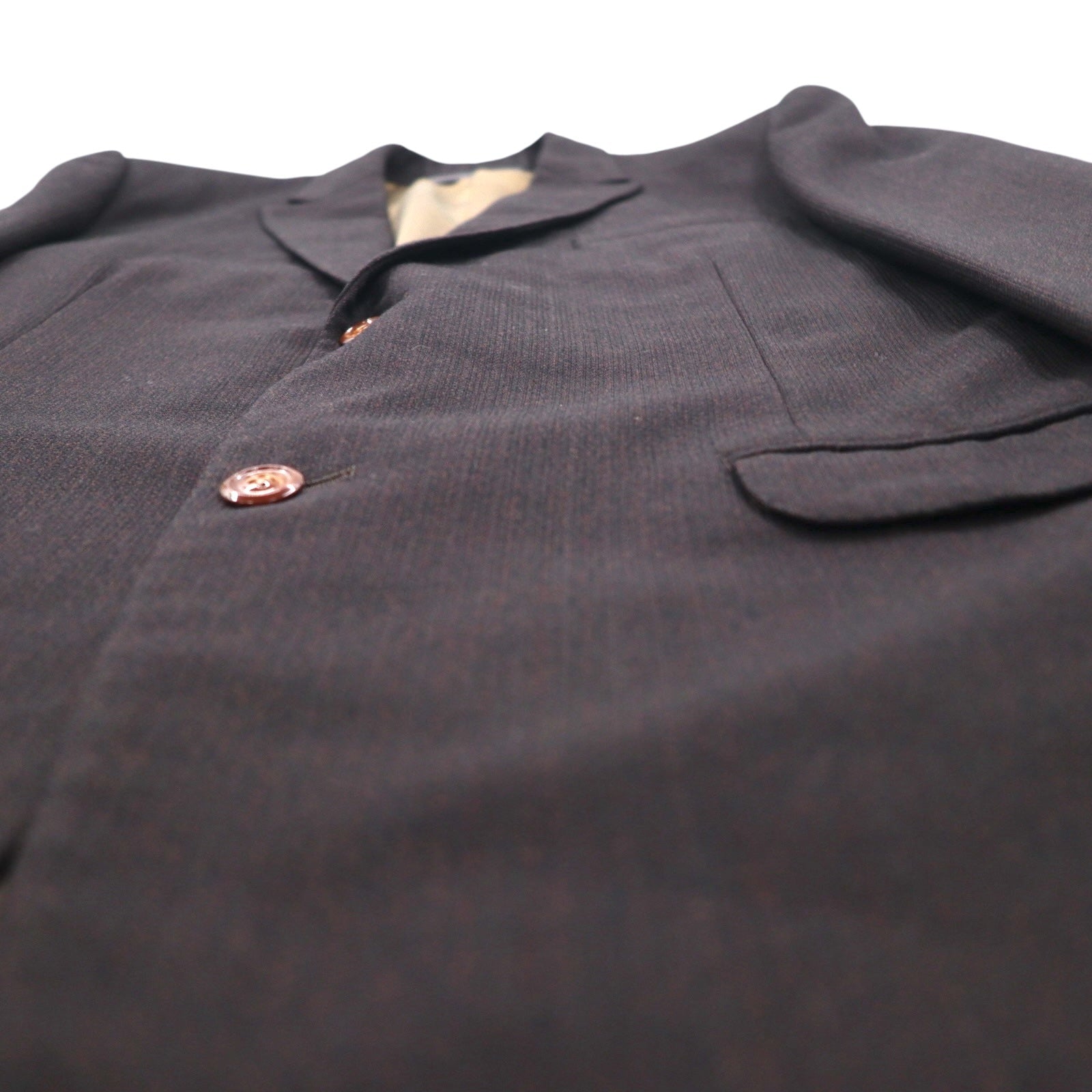 80s Japan Vintage 2-Piece Suits Ando Anni '80, Made in Japan, Completo abito (giacca e pantalone) L, Marrone, Lana