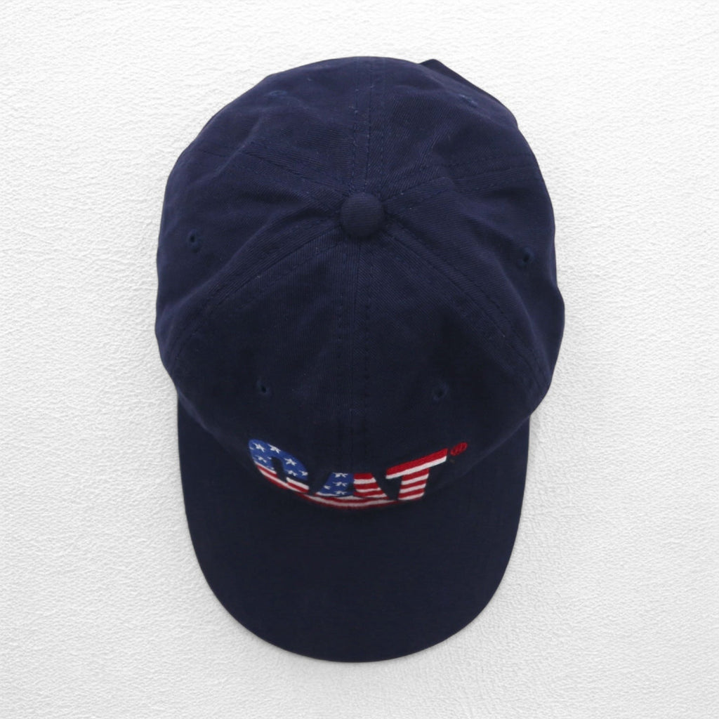 CAT Azienda americana Berretto a 6 pannelli TAGLIA UNICA Cinturino blu navy Cotone Bandiera americana