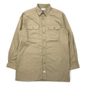 Carhartt camicia da lavoro in twill L TALL beige poliestere cotone S224 Made in Mexico