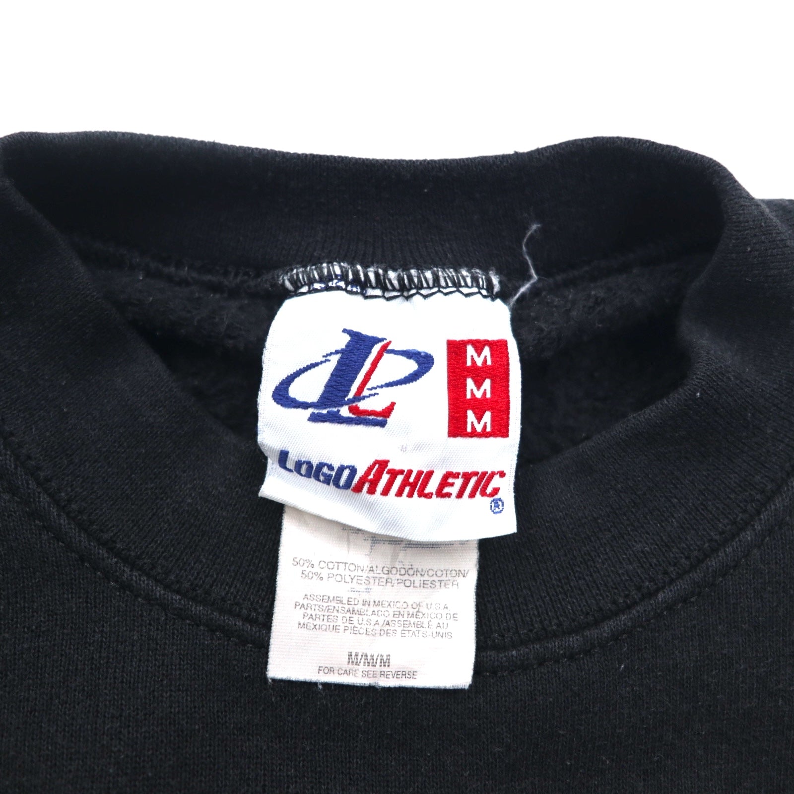 FELPA LOGO ATHLETIC ANNI '90 NFL RICAMATA M NERA PITTSBURGH STEELERS MADE IN MEXICO