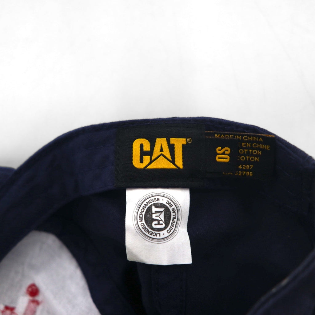 CAT Azienda americana Berretto a 6 pannelli TAGLIA UNICA Cinturino blu navy Cotone Bandiera americana