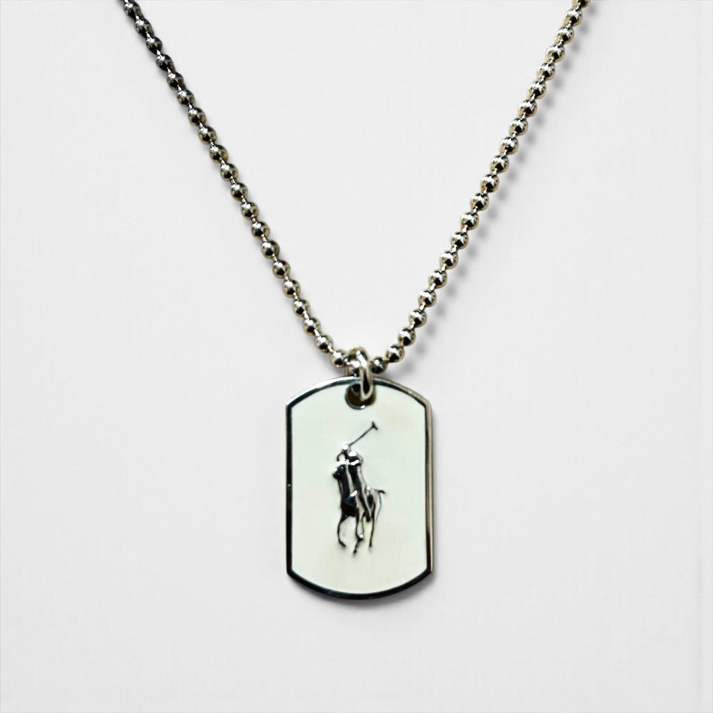 Ralph Lauren ドッグタグ ボールチェーン シルバー ネックレス SILVER 925 プレート ポニー
