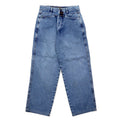MARITHE FRANCOIS GIRBAUD Pantaloni in denim affusolati a sacco S blu slavato in cotone con bottoni Made in Japan