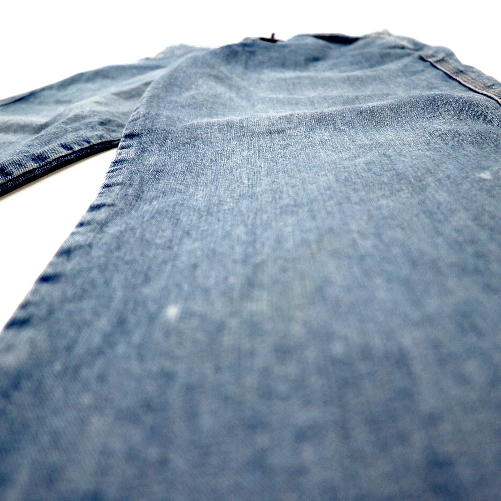 MARITHE FRANCOIS GIRBAUD Pantaloni in denim affusolati a sacco S blu slavato in cotone con bottoni Made in Japan