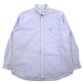 VAN -JAC- Camicia Button-down Oxford L Blu Cotone Logo ricamato