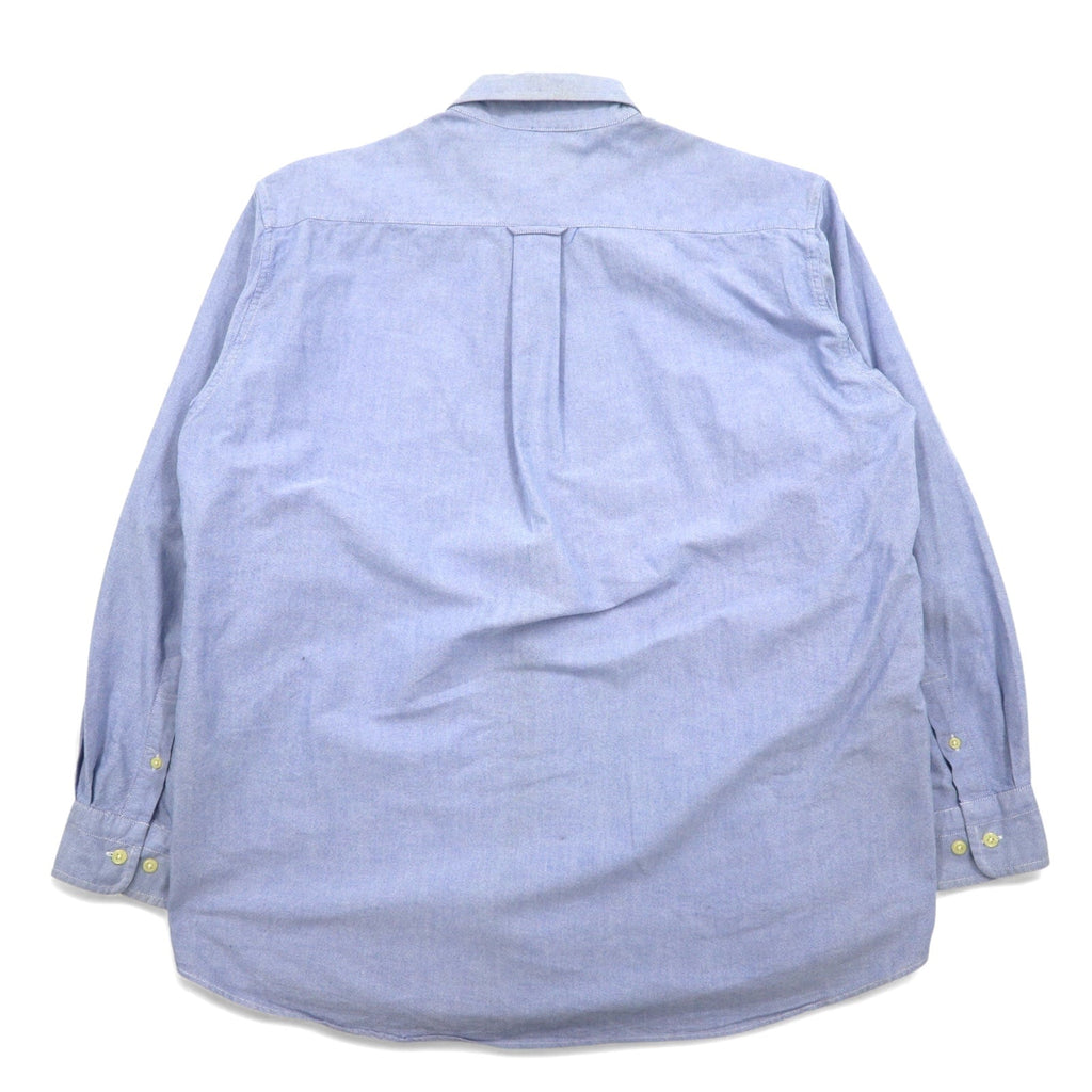 VAN -JAC- Camicia Button-down Oxford L Blu Cotone Logo ricamato