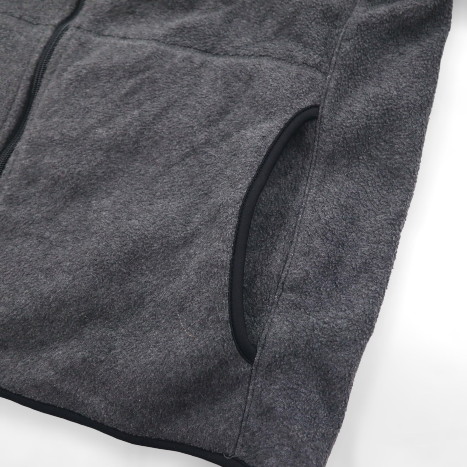 NAUTICA フルジップ フリースジャケット XL グレー ドローコード