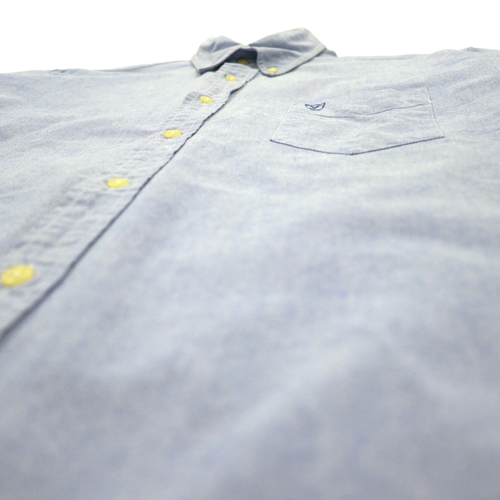 VAN -JAC- Camicia Button-down Oxford L Blu Cotone Logo ricamato