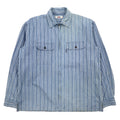 VAN -JAC- Giacca a vento in cotone a righe blu, taglia M, Made in Japan