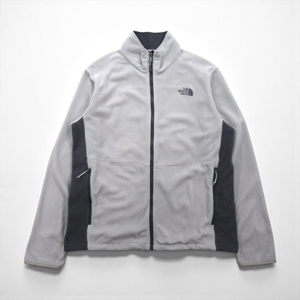 THE NORTH FACE ポーラテック POLARTEC フリースジャケット L グレー ドローコード A7SP US規格
