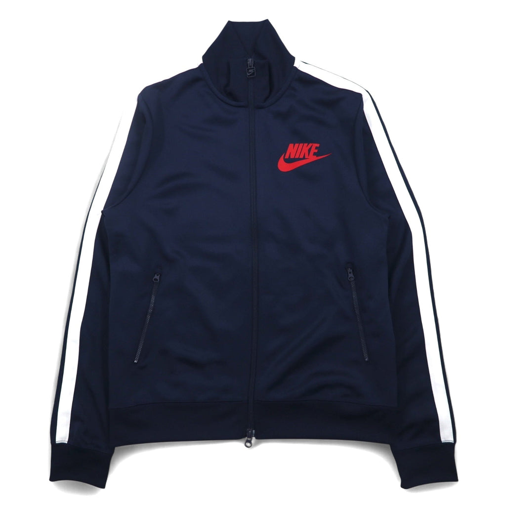 NIKE Giacca da tuta con doppia zip M Navy Strisce laterali 649772-451