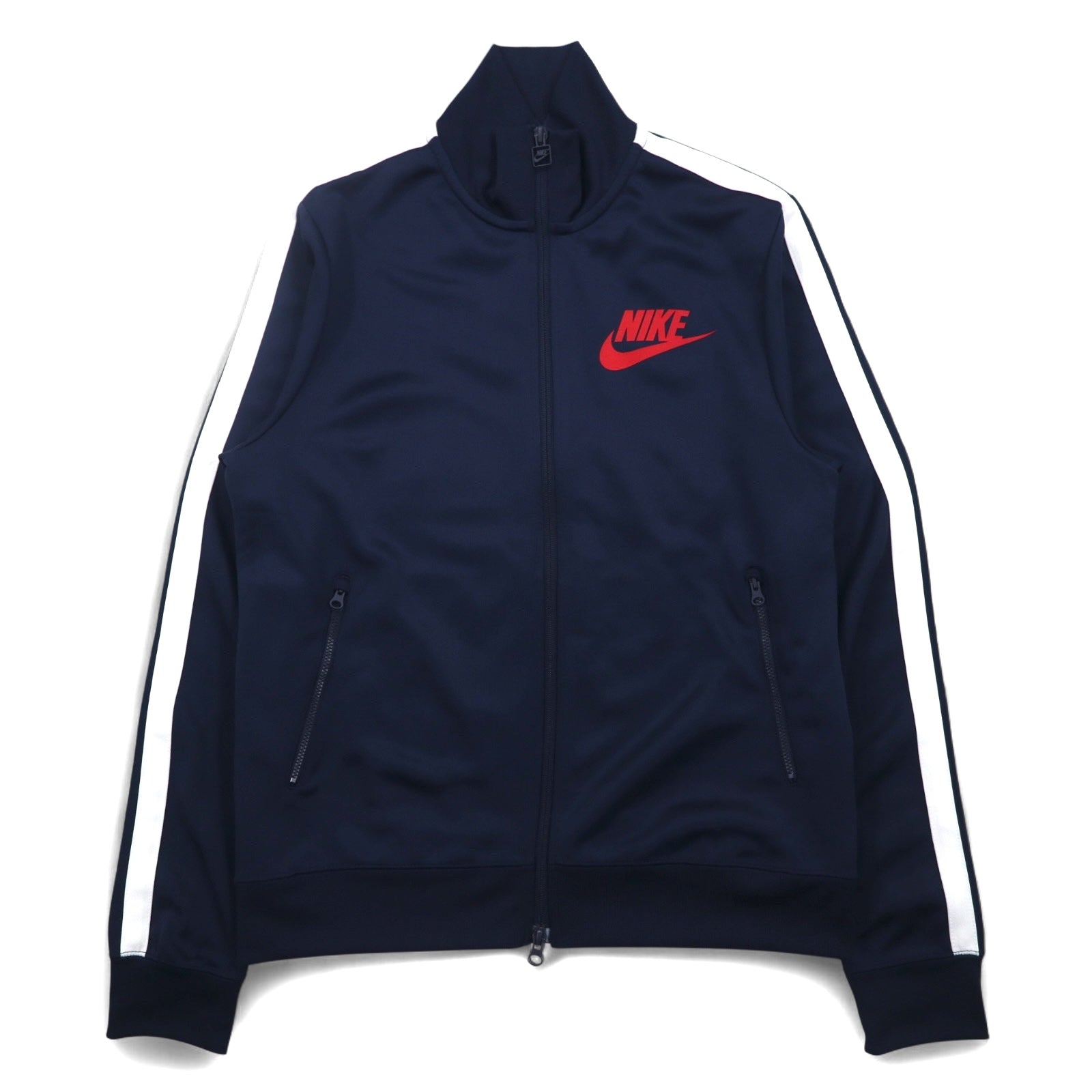 NIKE Giacca da tuta con doppia zip M Navy Strisce laterali 649772-451