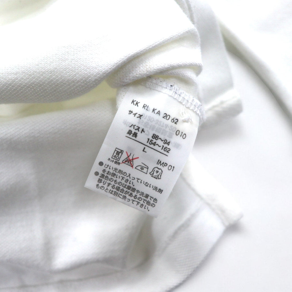 RALPH LAUREN Big Pony Maglia Rugby L Bianca Numerata R.L COUNTRY RIDERS & JOCKEY CLUB