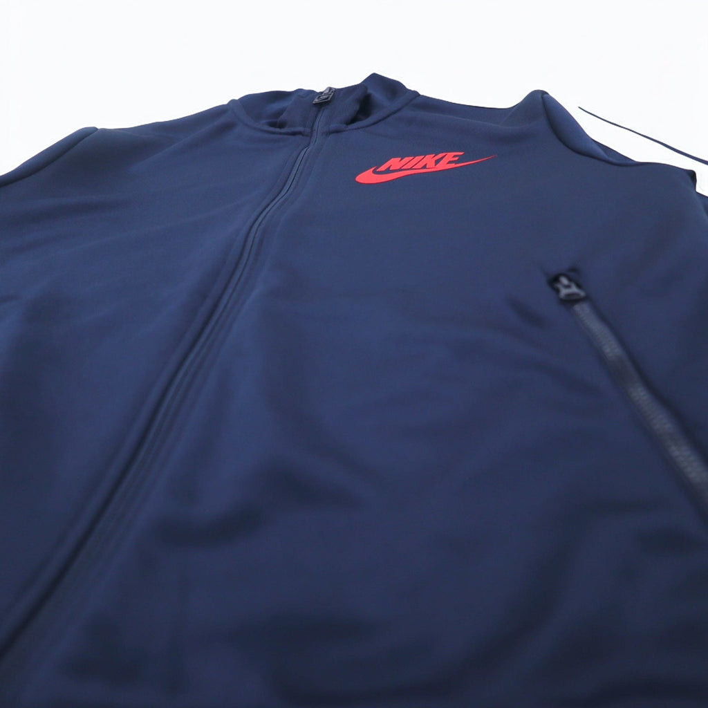 NIKE Giacca da tuta con doppia zip M Navy Strisce laterali 649772-451