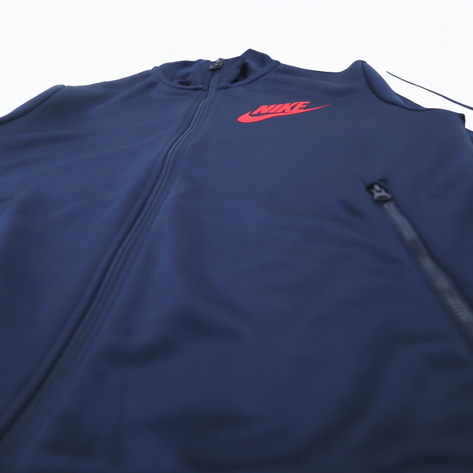 NIKE Giacca da tuta con doppia zip M Navy Strisce laterali 649772-451