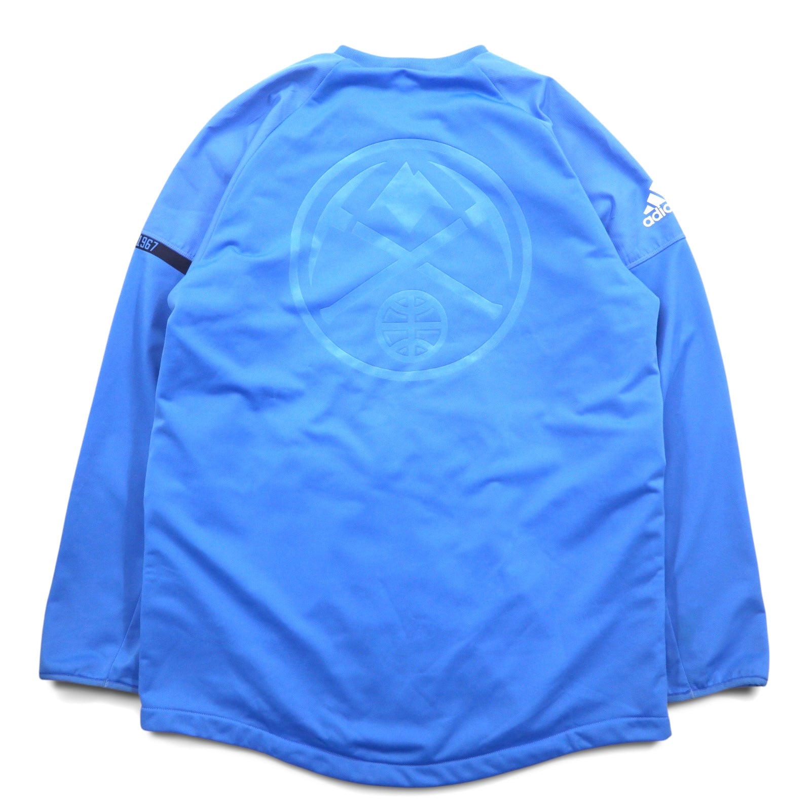 adidas × NBA トラックジャケット ジャージ 4XO ブルー DENVER NUGGETS バックプリント BK7610