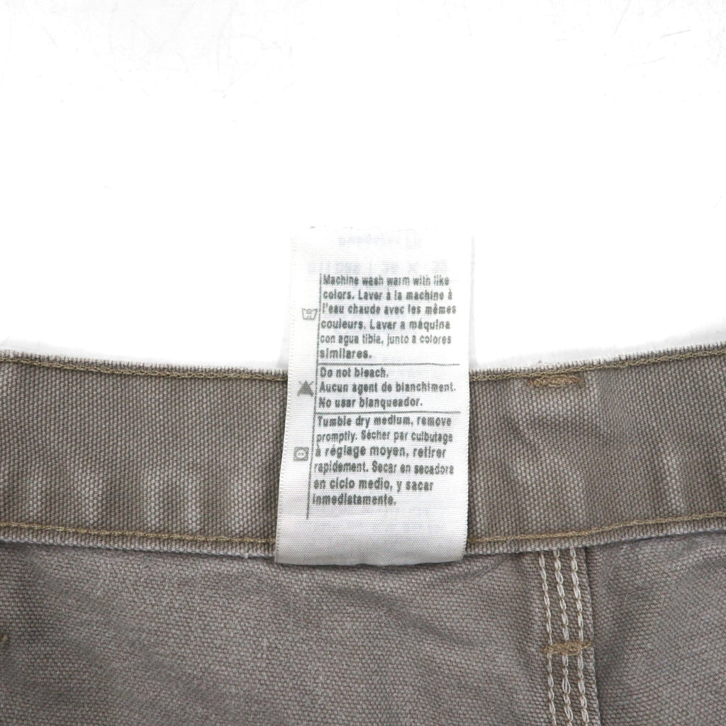 Carhartt pantaloncini cut-off in tela, taglio carpenter, shorts, taglia L, beige, vestibilità Dungaree, Made in Nicaragua