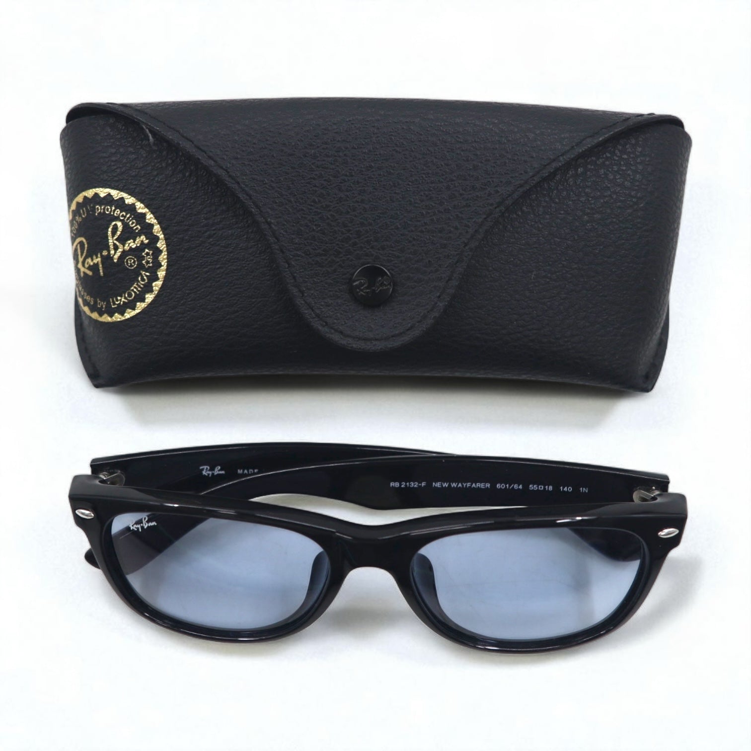 Ray-Ban New Wayfarer NEW WAYFARER occhiali da sole Wellington RB2132-F 601/64 55-18 140 1N Made in Italy