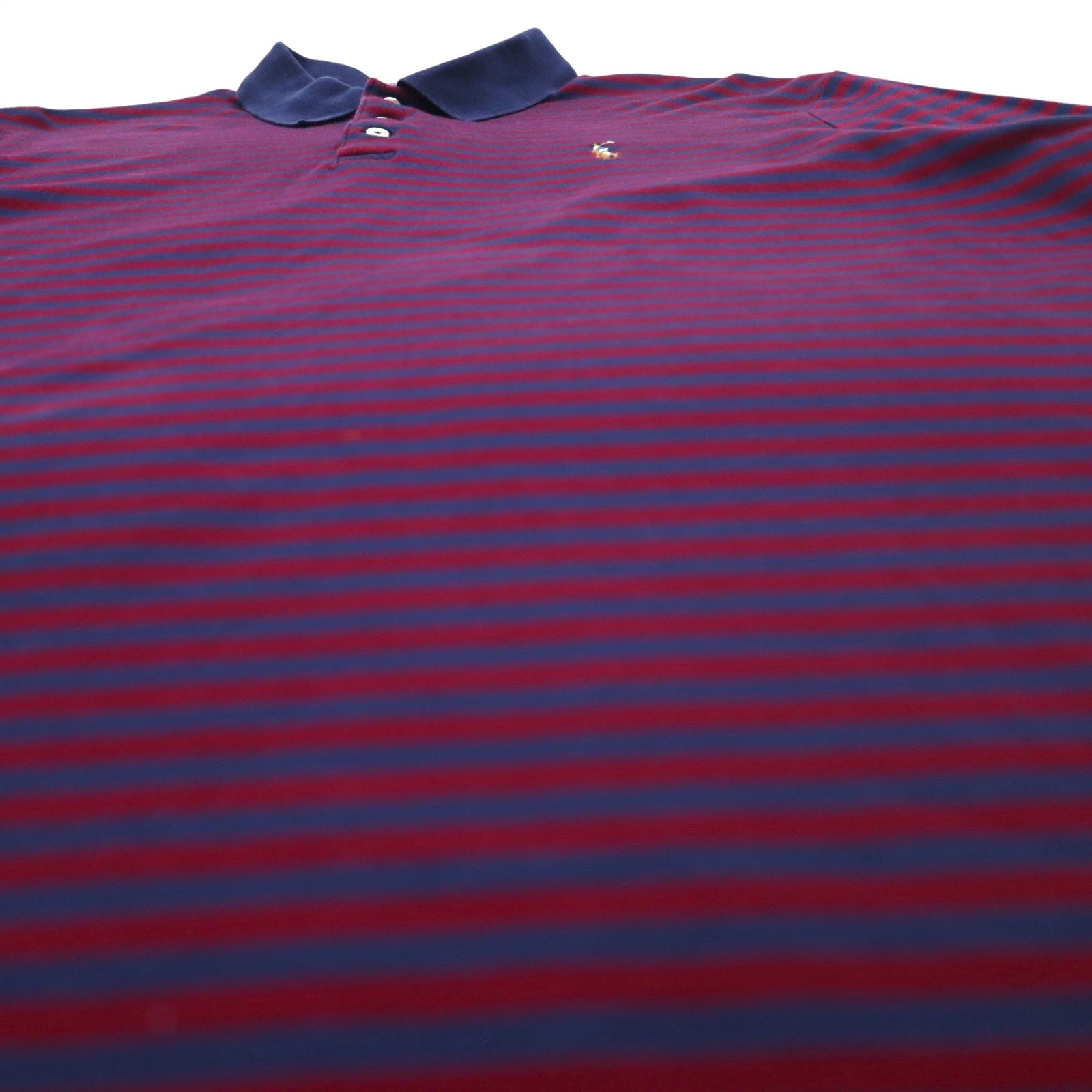 Polo Ralph Lauren Polo a righe Classic Fit XL blu navy bordeaux ricamo pony piccolo