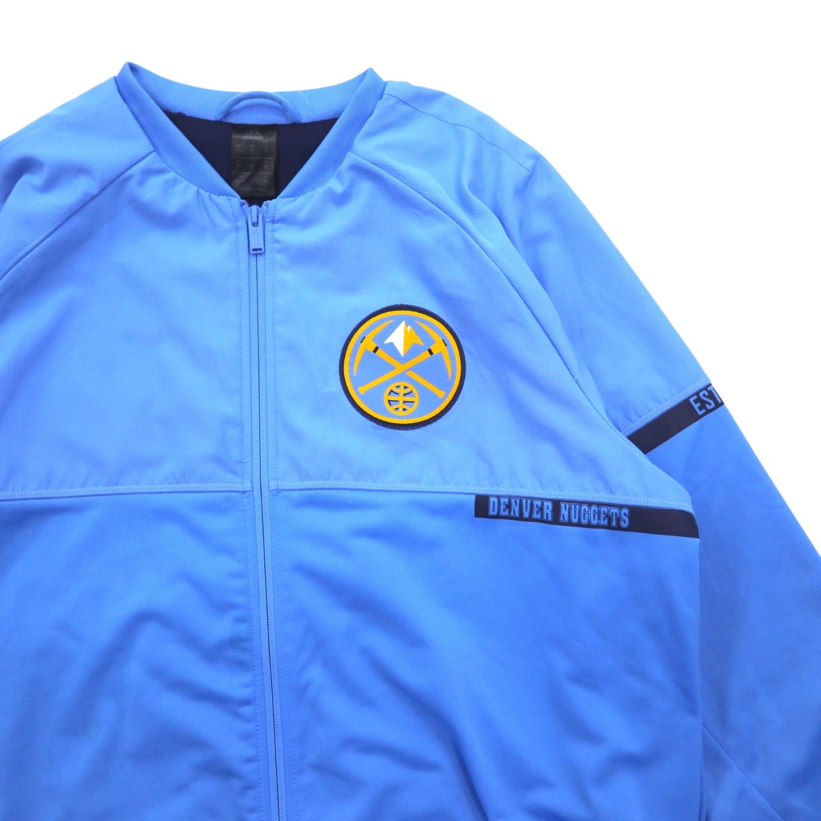 adidas × NBA トラックジャケット ジャージ 4XO ブルー DENVER NUGGETS バックプリント BK7610