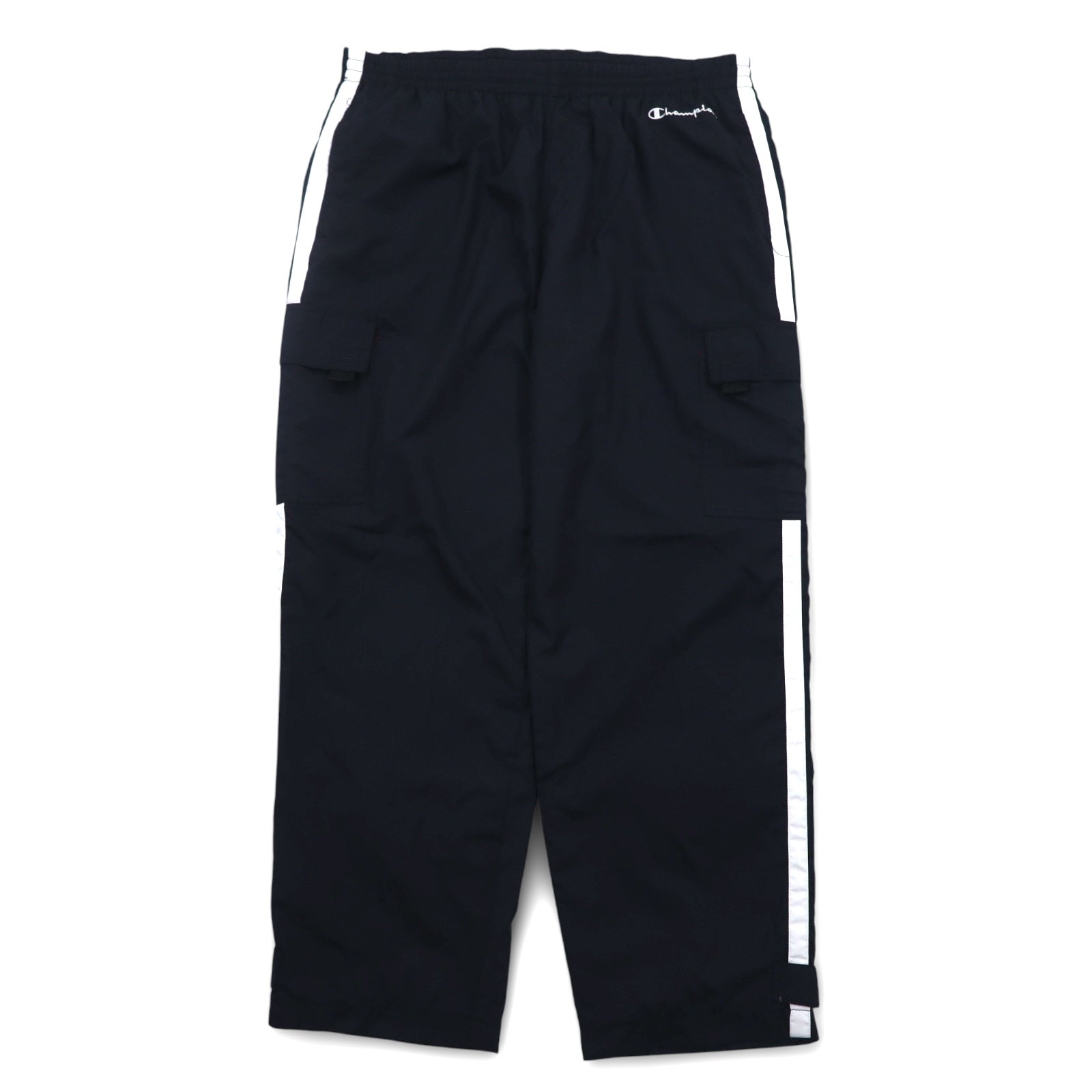Champion 90年代 カーゴ トラックパンツ ジャージ L ブラック サイドライン ポケット 3色タグ